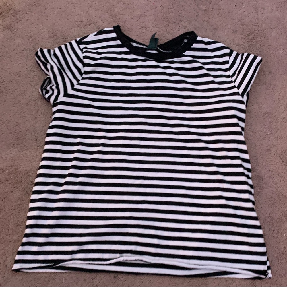 Black and White striped T-shirt